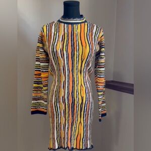 Striped COOGI Multicolor sweater Dress M